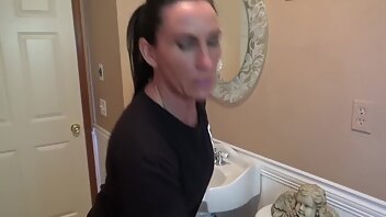 Miss Katie catches her son sniffing her panties