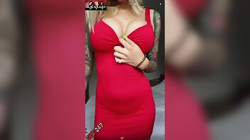 MISSTTKISS Sexy girl in red dress pussy masturbating xxx onlyfans porn videos