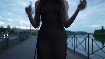 alissa black sheer dress cambro porn