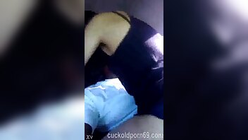 Hubby films as he lets his blonde wife try some BBC