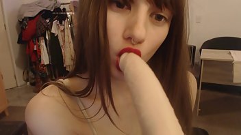 MissAlice_94 Dirty Talking Lipstick Dildo BJ, Deepthroat MFC video