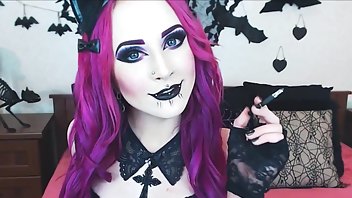 Xandria Goddess black lips and smoking tease 2018_03_14 | ManyVids Free Porn Videos