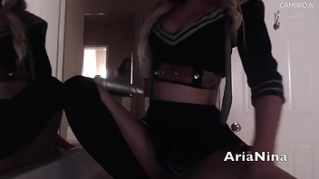 AriaNina dildo fucking baby doll cum MFC camwhore DadyCams sex