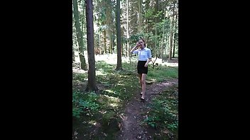 Naughty Poppy - Peeing in the Woods - Onlyfans Pissing Video