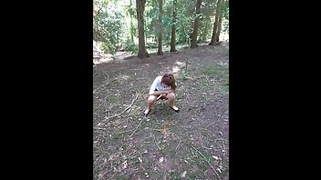 Naughty Poppy - Peeing in the Woods - Onlyfans Pissing Video