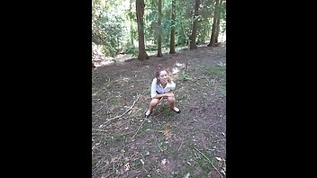 Naughty Poppy - Peeing in the Woods - Onlyfans Pissing Video