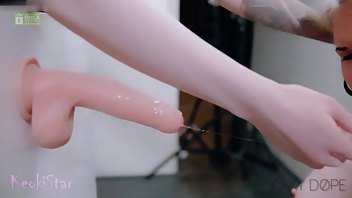 keokistar & MyKinkyDope - forced dildo blowjob lesbian premium porn