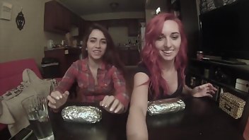 Harper Madi burrito eating contest girl girl 2015_01_01 | ManyVids Free Porn Videos