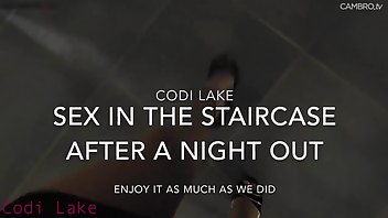 CodiLake B/G sex staircase w facial MFC cumshot CodiRaisins CodiCroft