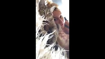 Katrin Tequila squeezes a cat premium free cam snapchat & manyvids porn videos