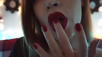 luna roux smoking spit and lipstick oral fixation | lipstick fetish, oral fixation, smoking, spit fetish