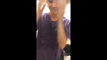 Cassie Starz toilet dildo masturbation with anal plug snapchat free