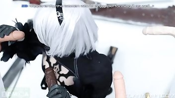 Lana Rain - 2B Uses Her Body To Rescue Premium Free ManyVids & Webcam Porn Videos