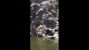 Davina Davis jumps off a cliff premium free cam snapchat & manyvids porn videos