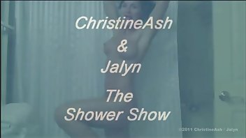 sexyjalyn18 and christine shower more lesbians brunette porn video manyvids
