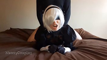 MessyCosplay 2b gets creampied xxx premium porn videos