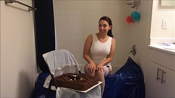 TaylerTexas fucking my chocolate birthday cake wam xxx premium porn videos