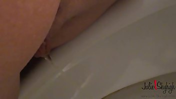 julieskyhigh is peeing everywhere exhibitionism, public toilet free porn videos