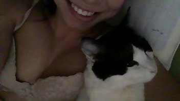 Aidra Fox and her cat premium free cam snapchat & manyvids porn videos