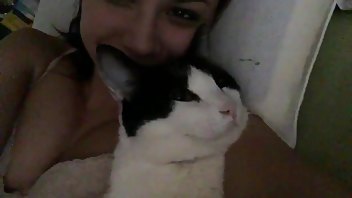 Aidra Fox and her cat premium free cam snapchat & manyvids porn videos