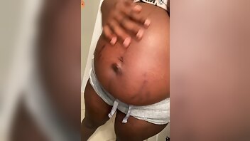 Pregnant ebony Plain Jane Exposed